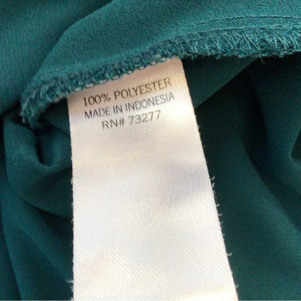 Evri X2 1 Emerald Green and 1 black/White Stripe long sleeve blouse size 0X - Picture 11 of 11